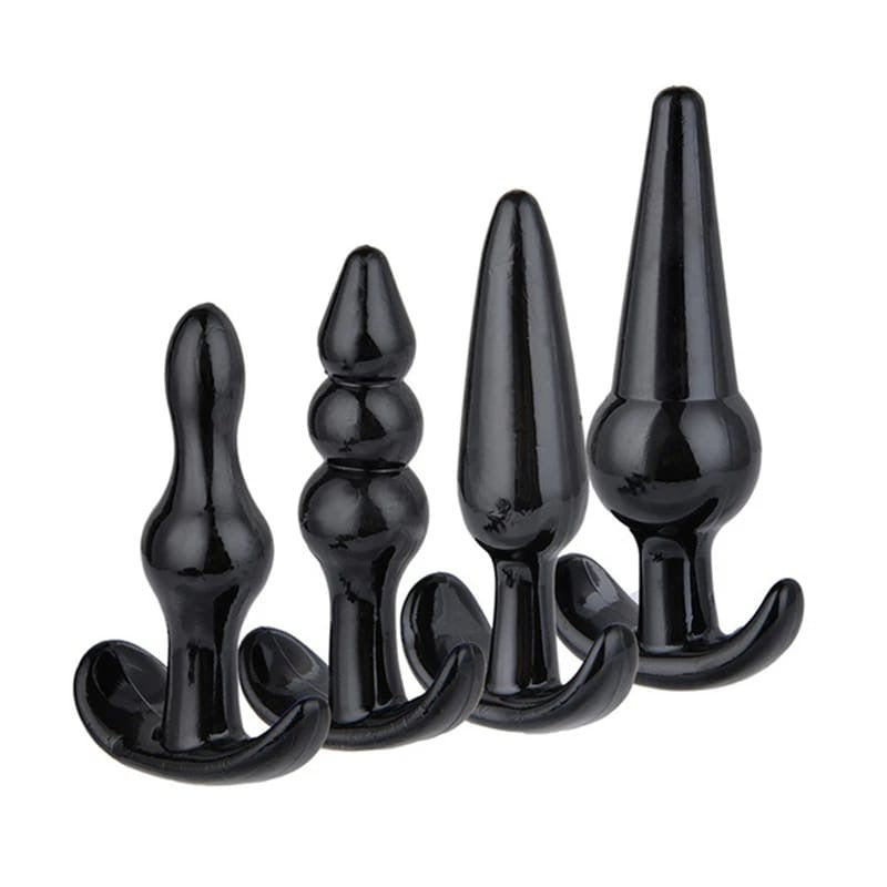Silicone anal plug set