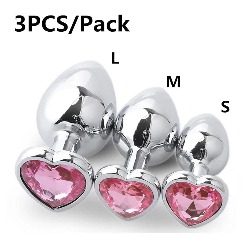 Steel anal plug set