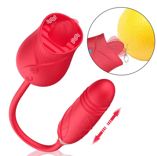 Rose licker with thrusting wand