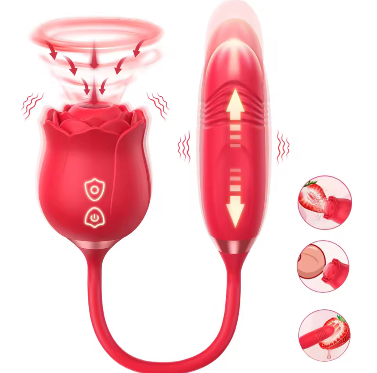 Rose sucker with thrusting wand